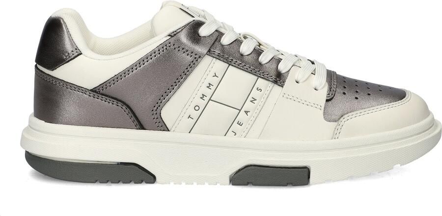 TOMMY JEANS Plateausneakers THE BROOKLYN METALLIC vrijetijdsschoen lage schoen veterschoen met zijlogo - Foto 3