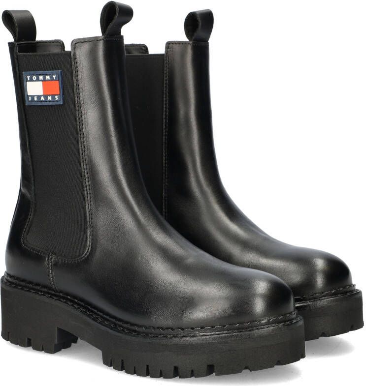 TOMMY JEANS Chelsea-boots TJW URBAN CHELSEA hakken enkellaars instapschoen met stretchinzet - Foto 3