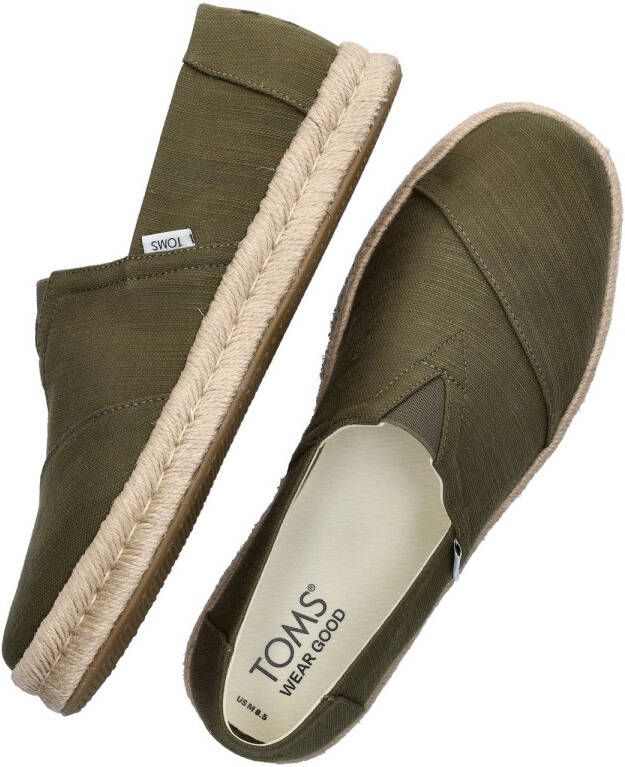 TOMS Shoes ALPARGATA ROPE 2.0 Volwassenen Instappers Groen - Foto 6