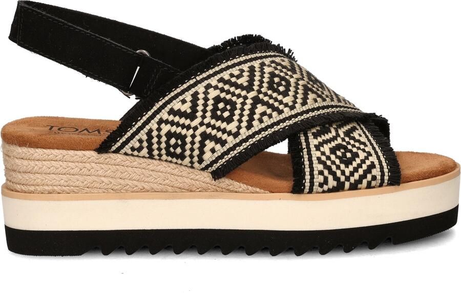 TOMS Diana Crossover Sandalen Dames Zwart - Foto 2