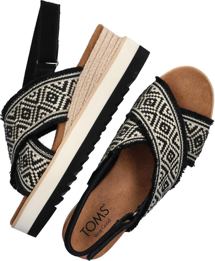 TOMS Diana Crossover Sandalen Dames Zwart - Foto 3