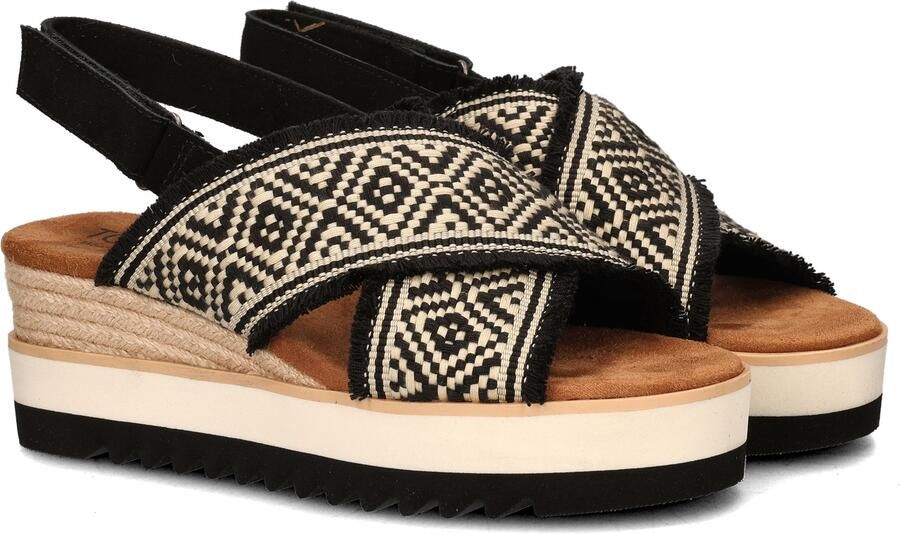 TOMS Diana Crossover Sandalen Dames Zwart - Foto 5