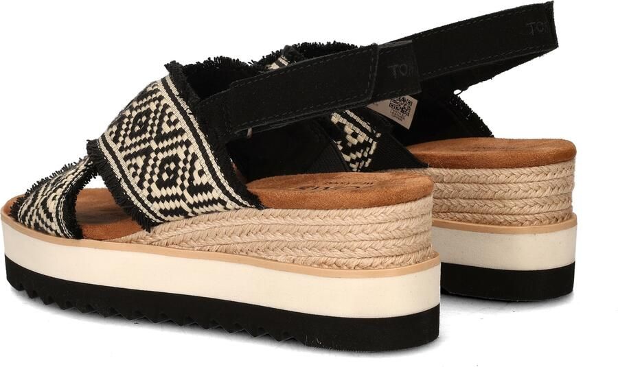 TOMS Diana Crossover Sandalen Dames Zwart - Foto 4