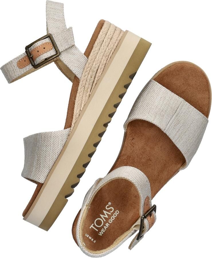 TOMS Shoes DIANA~~~~~~~~~~~~~~~~~~~~~~~~~ Sandalen met hakDames Sandalen Wit beige - Foto 7