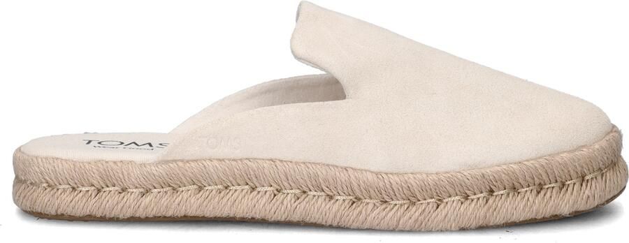 Toms Santiago Mule suède espadrilles ecru - Foto 3