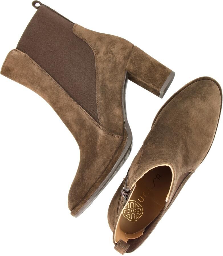 Unisa Luanco suède enkellaarzen bruin - Foto 7