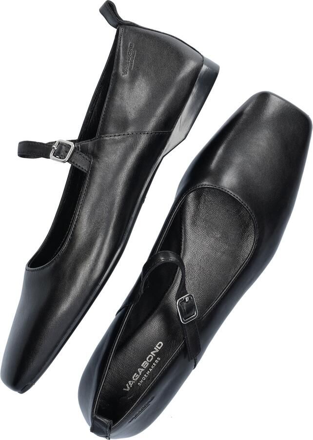 Vagabond Shoemakers Zwarte leren ballerina Delia Black Dames - Foto 4