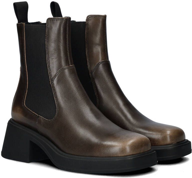Vagabond Shoemakers Moderne Chelsea Laarzen Dikke Hak Leer Brown Dames - Foto 2