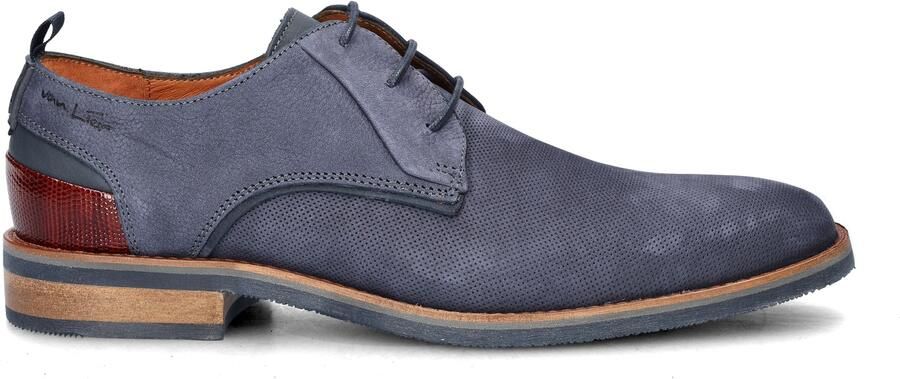 Van Lier Amalfi Veterschoenen blauw Nubuck - Foto 7
