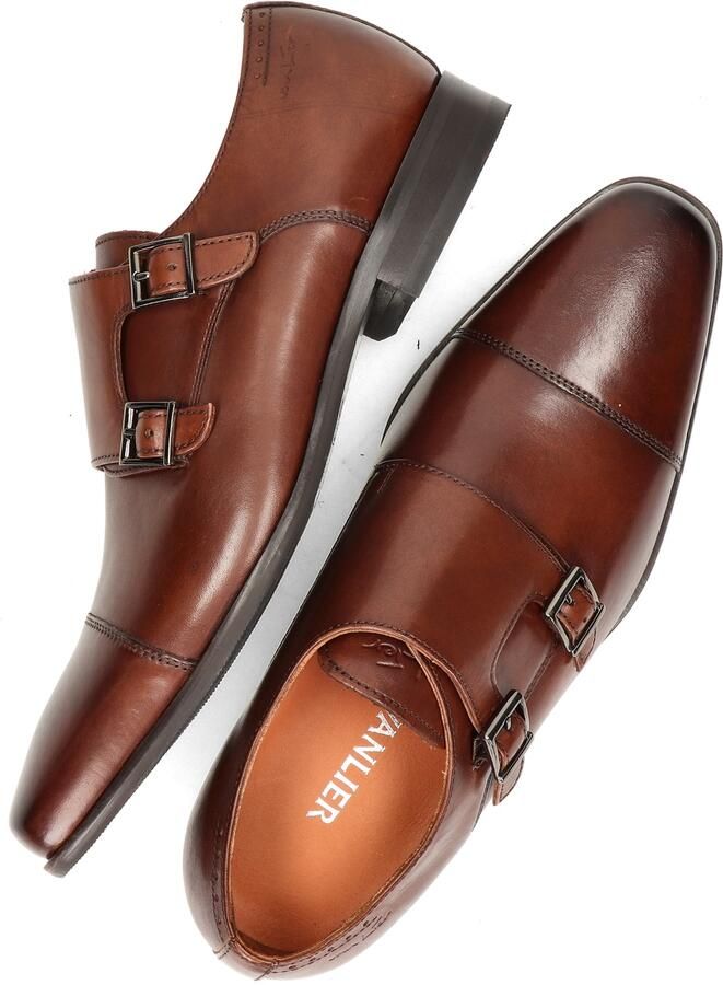 Van Lier Rhodes heren nette schoen Cognac - Foto 8