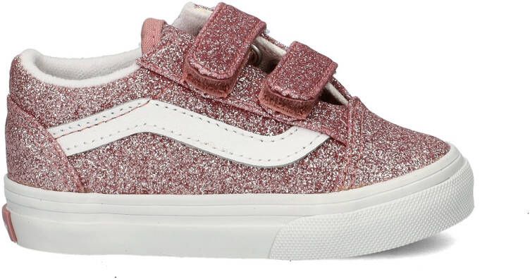 Vans Old Skool V Glitter Rose Gold Sneakers Meisjes Roze - Foto 10