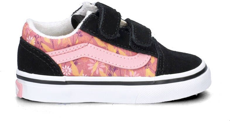 Vans Old SKool V meisjes klittenbandschoen Zwart multi - Foto 3