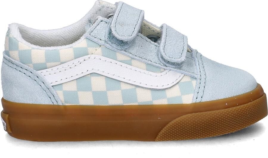 Vans Old Skool V Gum Check Sneakers Blauw - Foto 3