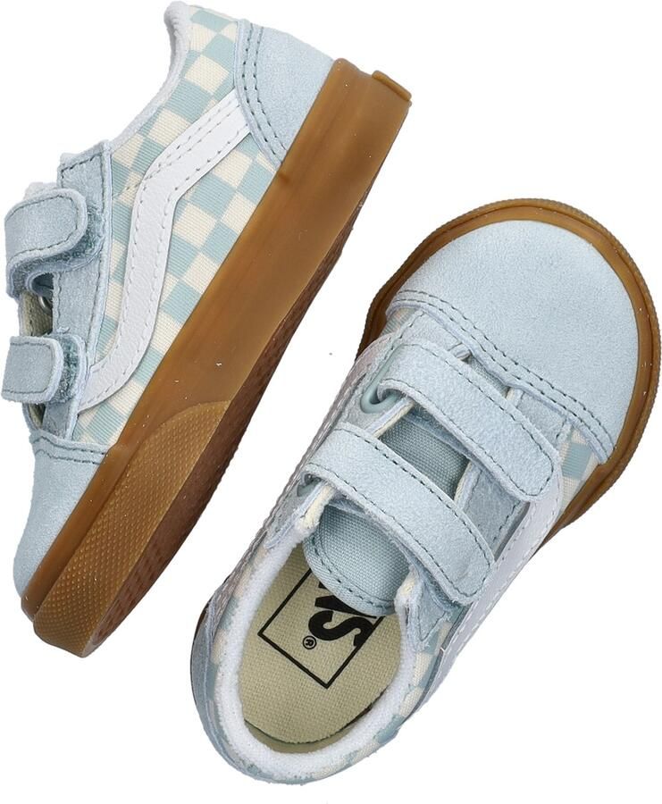Vans Old Skool V Gum Check Sneakers Blauw - Foto 4