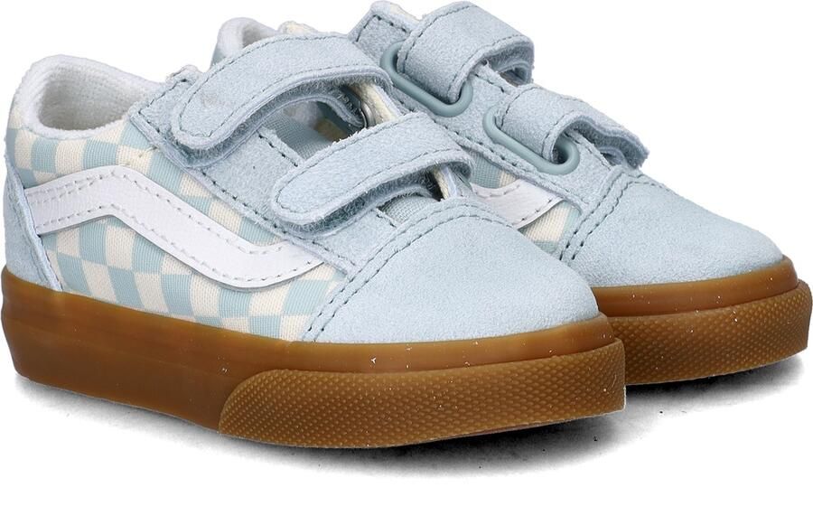 Vans Old Skool V Gum Check Sneakers Blauw - Foto 5