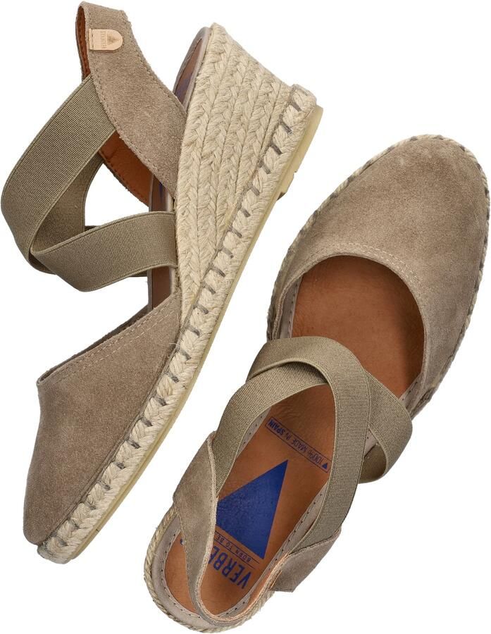 Verbenas Mila Serraje suède espadrilles taupe - Foto 6