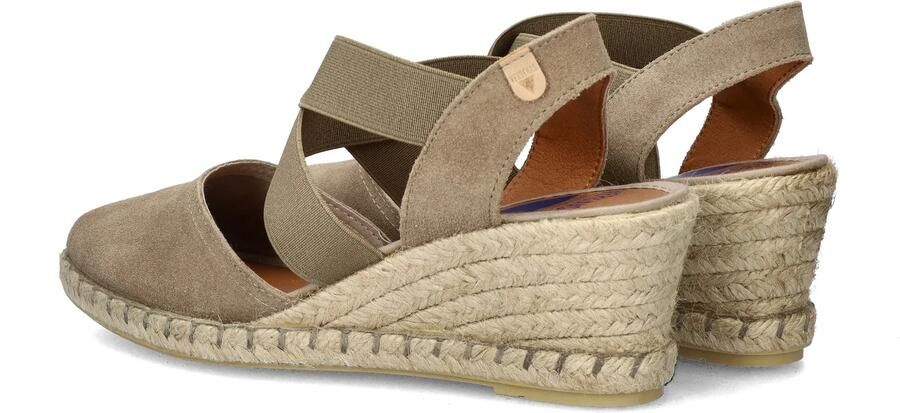 Verbenas Mila Serraje suède espadrilles taupe - Foto 9