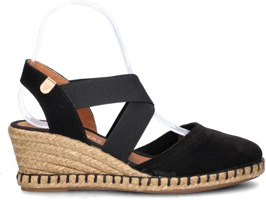 Verbenas Mila Serraje suède espadrilles zwart - Foto 5