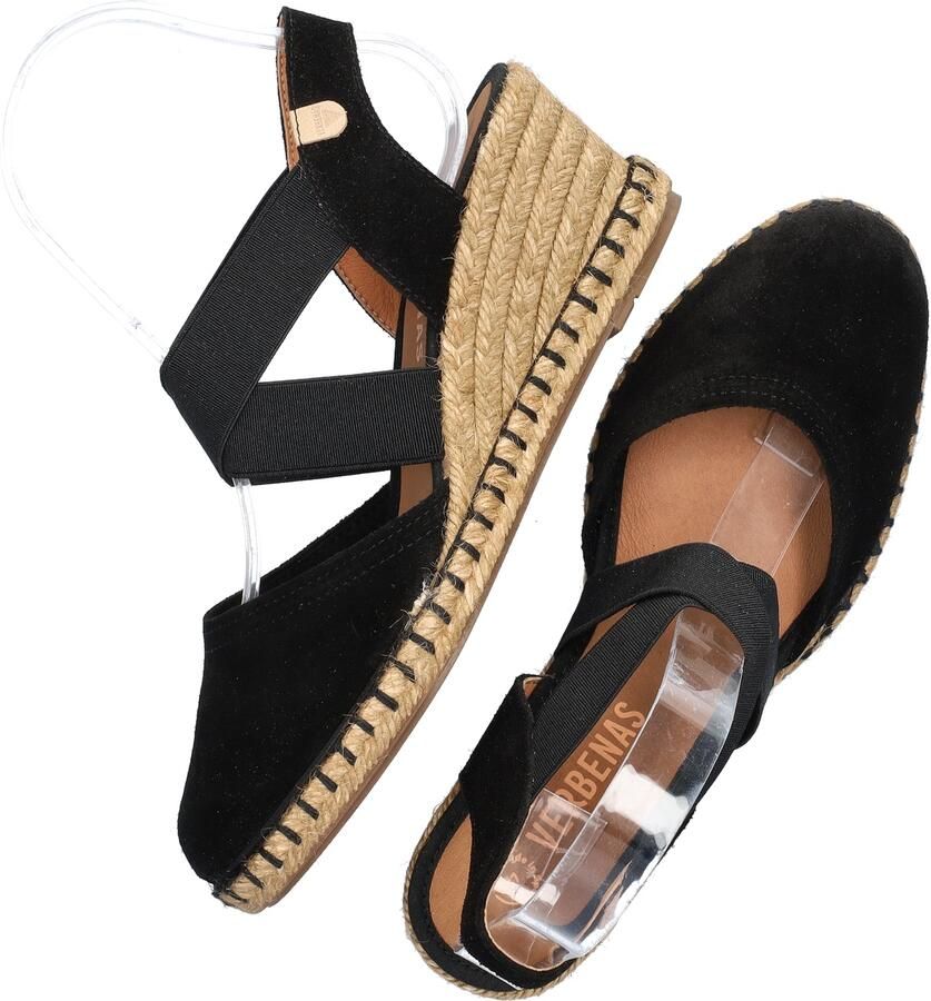 Verbenas Mila Serraje suède espadrilles zwart - Foto 6