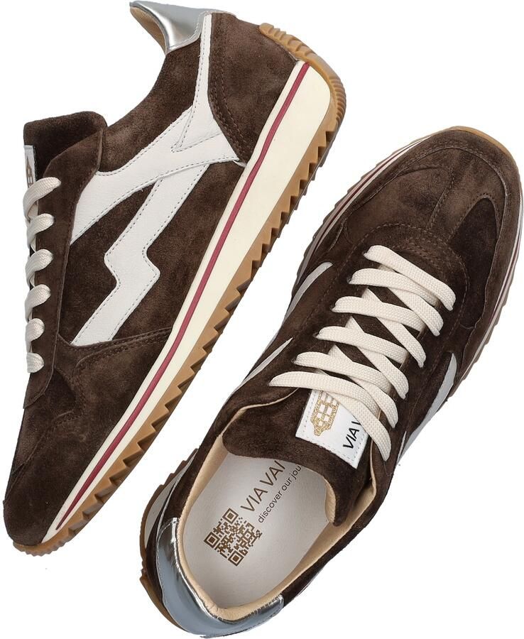 VIA VAI Lage Sneakers Dames Mikki Alex Maat: 42 Materiaal: Suède Kleur: Bruin - Foto 2