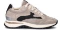 VIA VAI Lage Sneakers Dames Usher Riggs Suède Grijs - Bruin