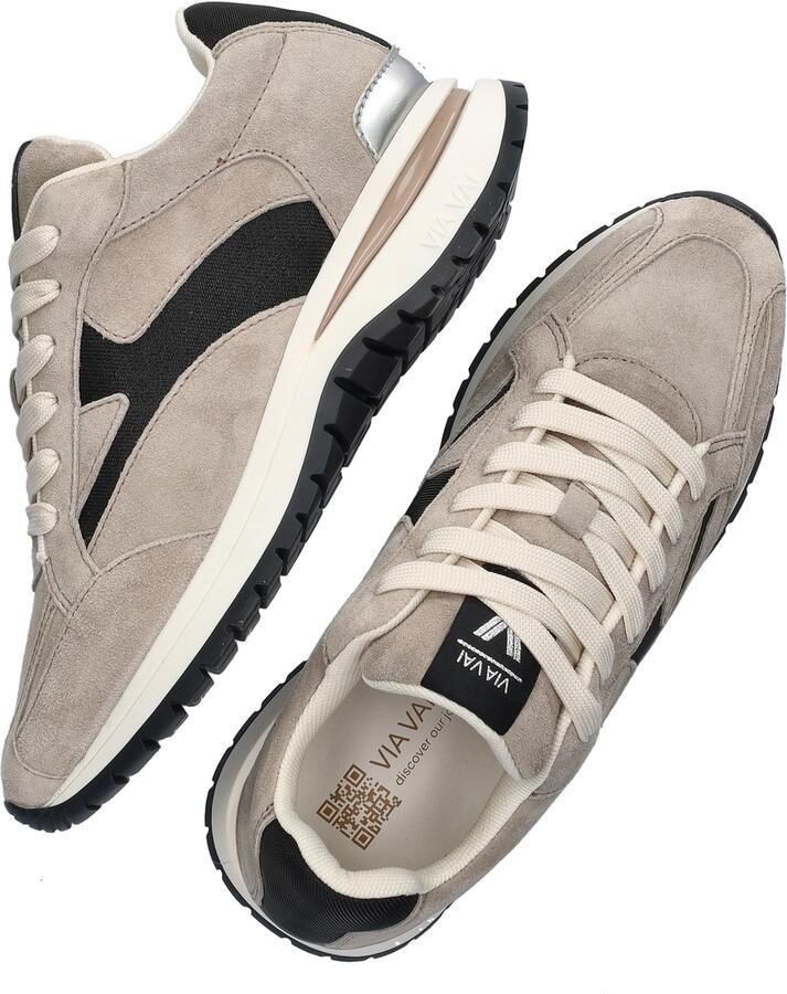 VIA VAI Lage Sneakers Dames Usher Riggs Suède Grijs - Foto 3