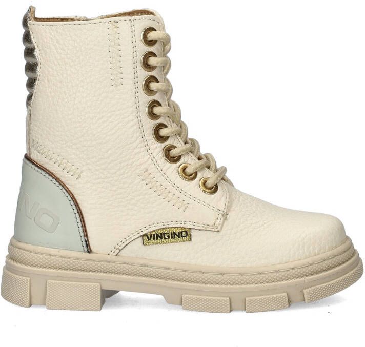 Vingino Jennifer Veterboots Laarzen Met Veters Meisjes Beige
