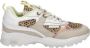 Vingino dy II leren sneakers met dierenprint beige multi - Thumbnail 2