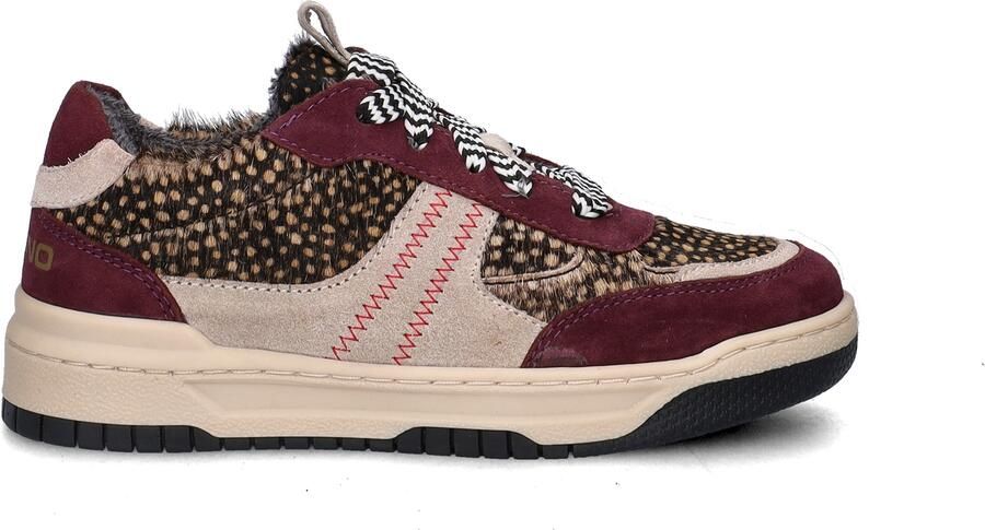 Vingino VIN825592-448 Meisjes Lage Sneakers Paars Leer Veters