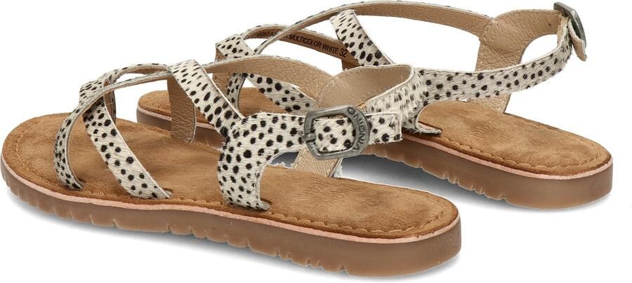 VINGINO Coco leren sandalen met dierenprint wit zwart Meisjes Leer Dierenprint 28 - Foto 8
