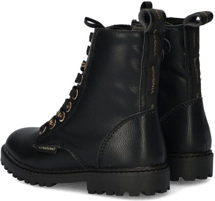 VINGINO Eva High veterboots zwart Imitatieleer Effen 30 - Foto 8