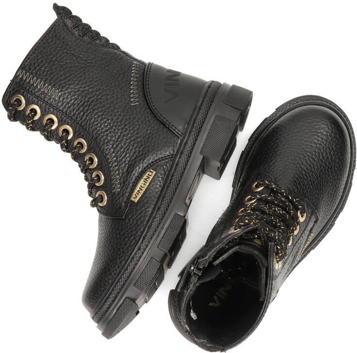 Vingino Jennifer Veterboots Laarzen Met Veters Meisjes Kids Zwart - Foto 9