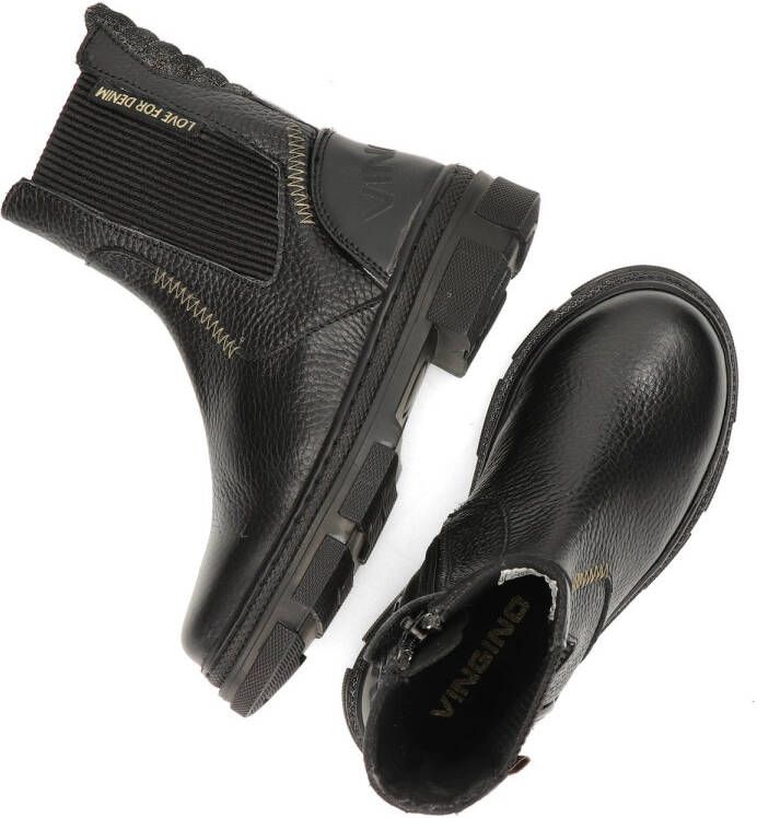 Vingino Jodie Chelsea boots Enkellaarsjes Meisjes Zwart - Foto 5