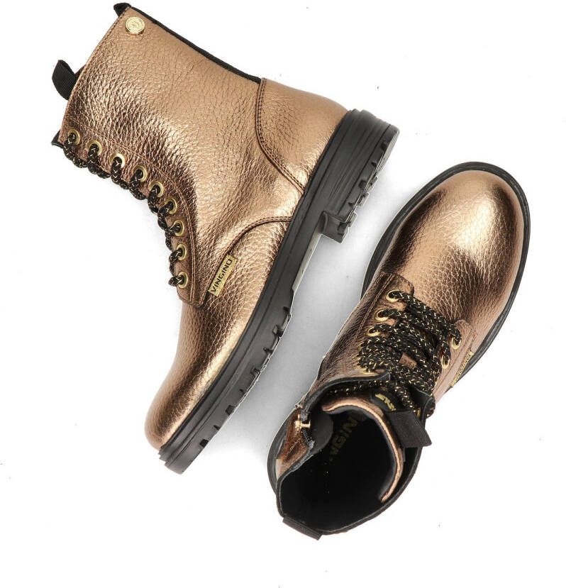 Vingino Julia Veterboots Laarzen Met Veters Meisjes Goud - Foto 7