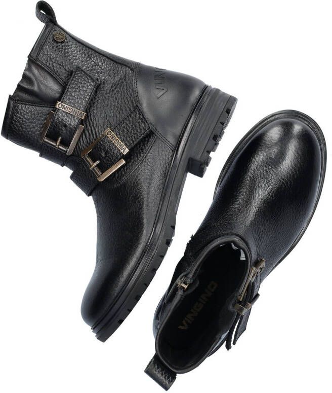 Vingino Zetta meisjes biker boot Zwart - Foto 4