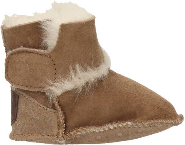 Warmbat Australia suede babyschoenen cognac Bruin Effen 20 21