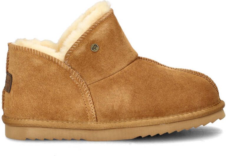 Warmbat Australia Willow suède pantoffels cognac kids Bruin Jongens Meisjes Suede 35 - Foto 16