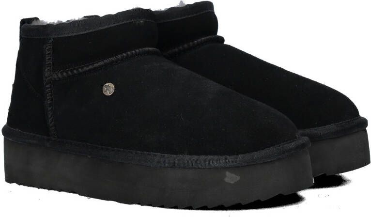 WARMBAT Vachtlaarzen Dames Durack Plateau Maat: 39 Materiaal: Suède Kleur: Zwart - Foto 4