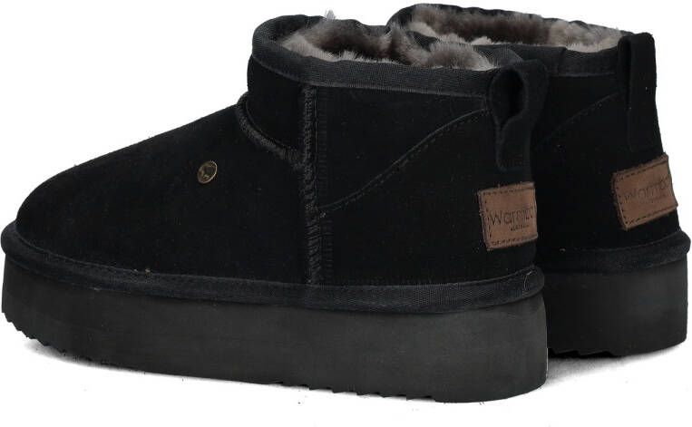 WARMBAT Vachtlaarzen Dames Durack Plateau Maat: 39 Materiaal: Suède Kleur: Zwart - Foto 3