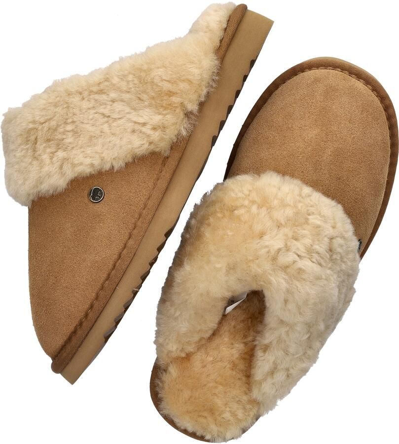Warmbat Flurry Suede Dames Sloffen Beige - Foto 3