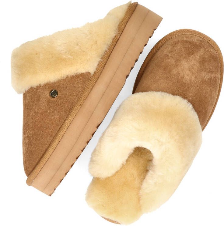 Warmbat Suède Pantoffels voor Wolkenwandeling Brown Dames - Foto 13