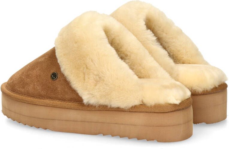 Warmbat Suède Pantoffels voor Wolkenwandeling Brown Dames - Foto 11