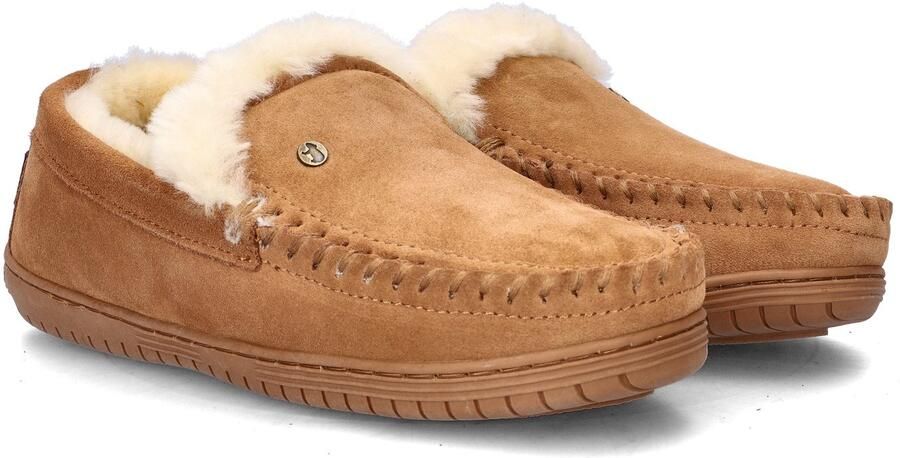 Warmbat Australia Warmbat Grizzly heren pantoffel Cognac - Foto 4