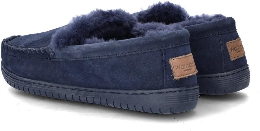 Warmbat Grizzly Men Suede Heren Sloffen Donkerblauw - Foto 5