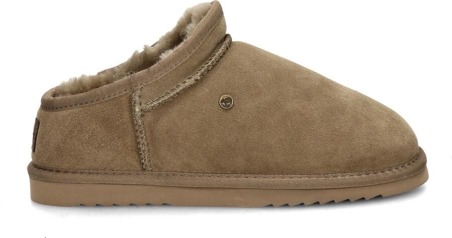Warmbat Conner Men Suede Heren Sloffen Taupe Bruin - Foto 9
