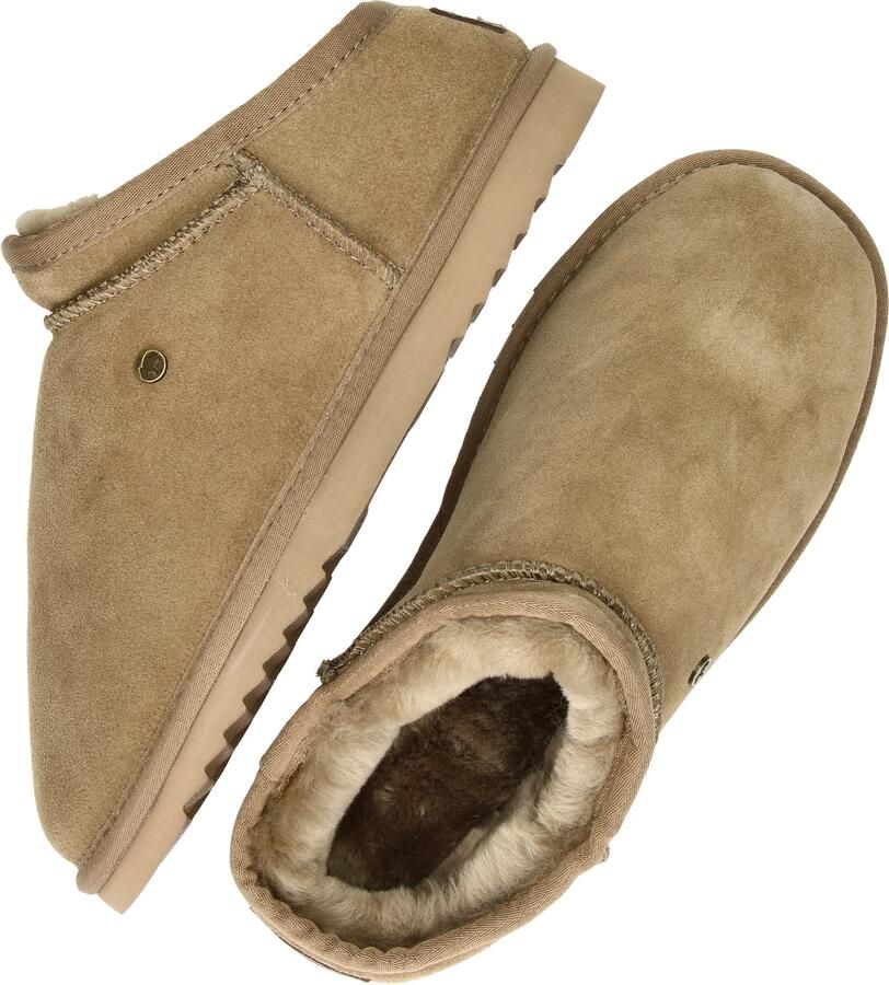 Warmbat Conner Men Suede Heren Sloffen Taupe Bruin - Foto 10