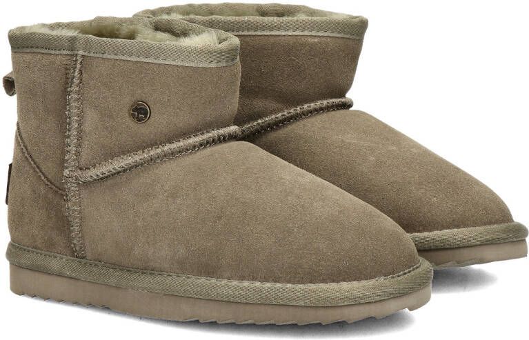 Warmbat Australia Wallaby gevoerde suède enkelboots kaki Groen Suede 33 - Foto 4