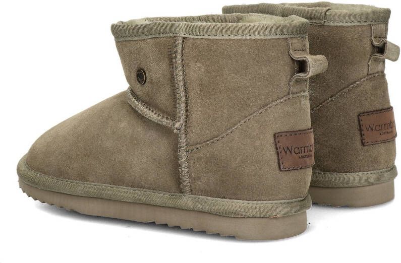 Warmbat Australia Wallaby gevoerde suède enkelboots kaki Groen Suede 33 - Foto 3