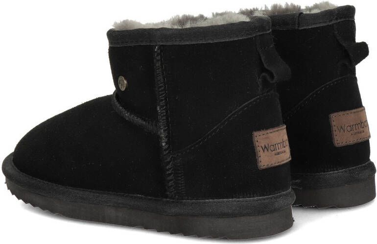 Warmbat Australia Wallaby gevoerde suède enkelboots zwart Suede 35 - Foto 6