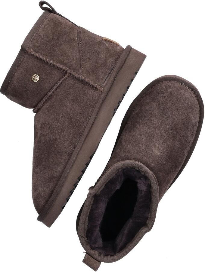 Warmbat Wallaby donkerbruine dames suède boots - Foto 4